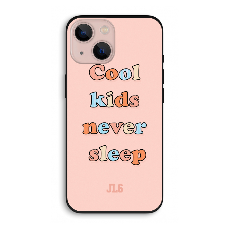 Cool Kids Never Sleep: iPhone 13 Biologisch afbreekbaar hoesje