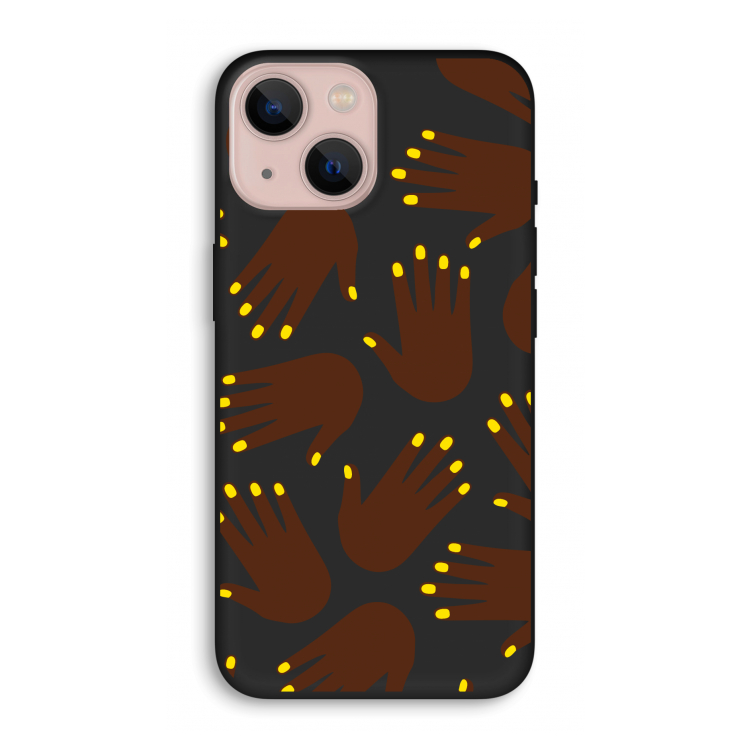 Hands dark: iPhone 13 Biologisch afbreekbaar hoesje