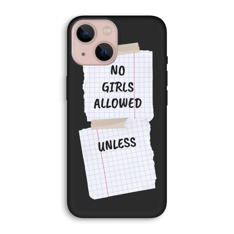 No Girls Allowed Unless: iPhone 13 Biologisch afbreekbaar hoesje