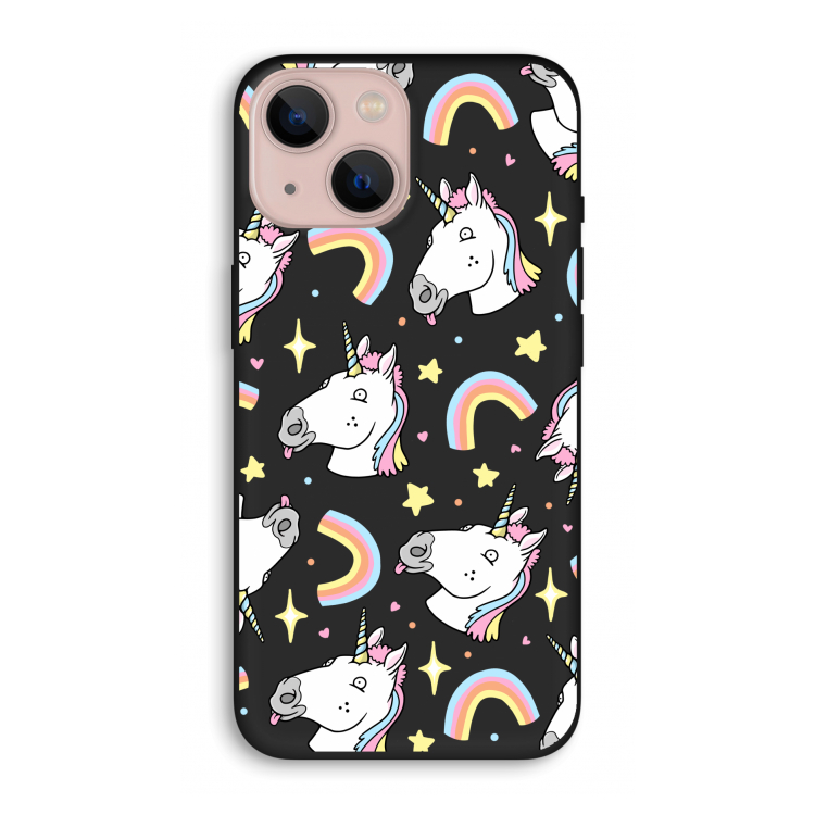 Rainbow Unicorn: iPhone 13 Biologisch afbreekbaar hoesje