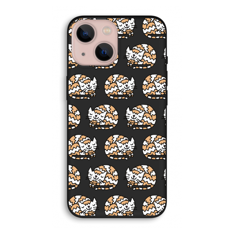 Slapende poes: iPhone 13 Biologisch afbreekbaar hoesje