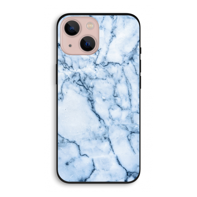 Blauw marmer: iPhone 13 Biologisch afbreekbaar hoesje