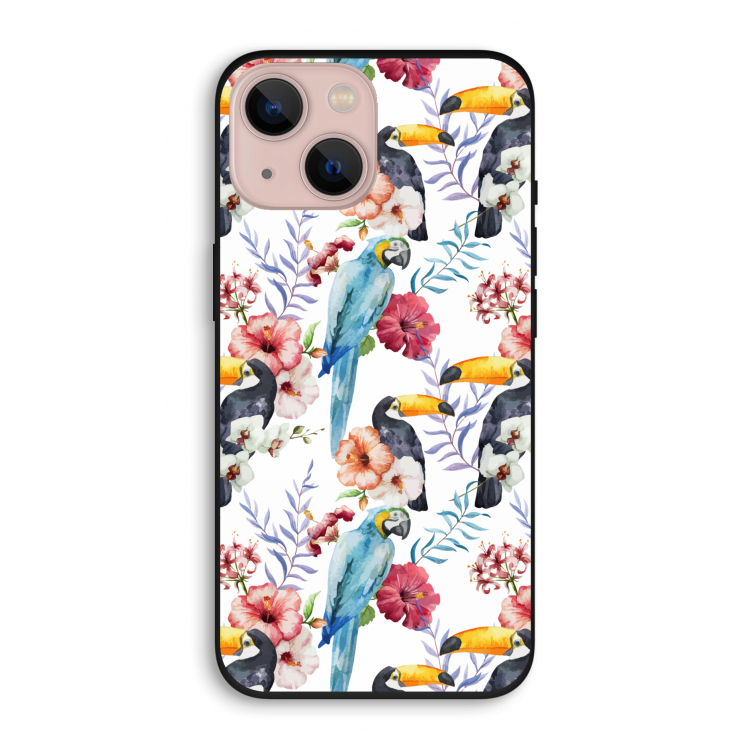 Bloemen tukan: iPhone 13 Biologisch afbreekbaar hoesje