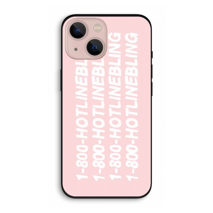 Hotline bling pink: iPhone 13 Biologisch afbreekbaar hoesje