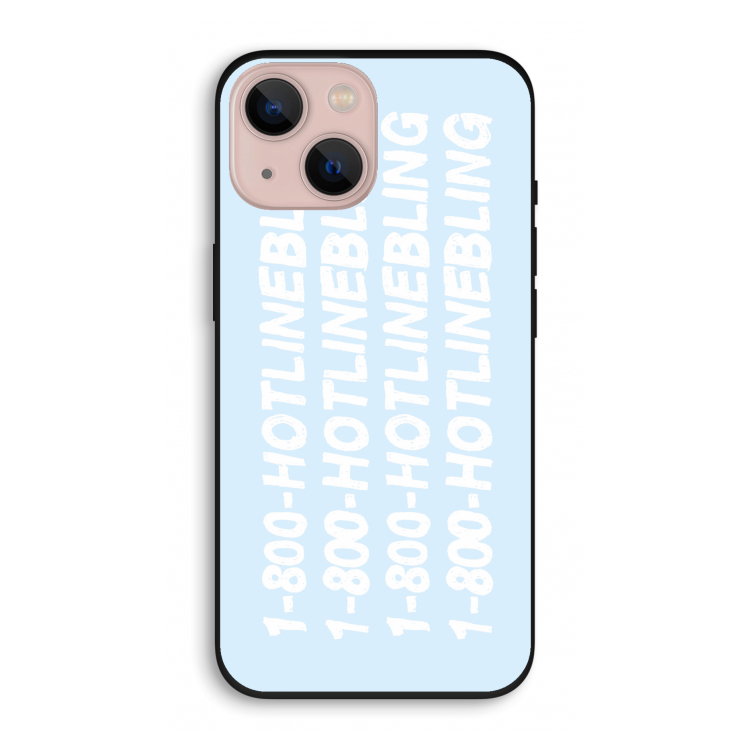 Hotline bling blue: iPhone 13 Biologisch afbreekbaar hoesje