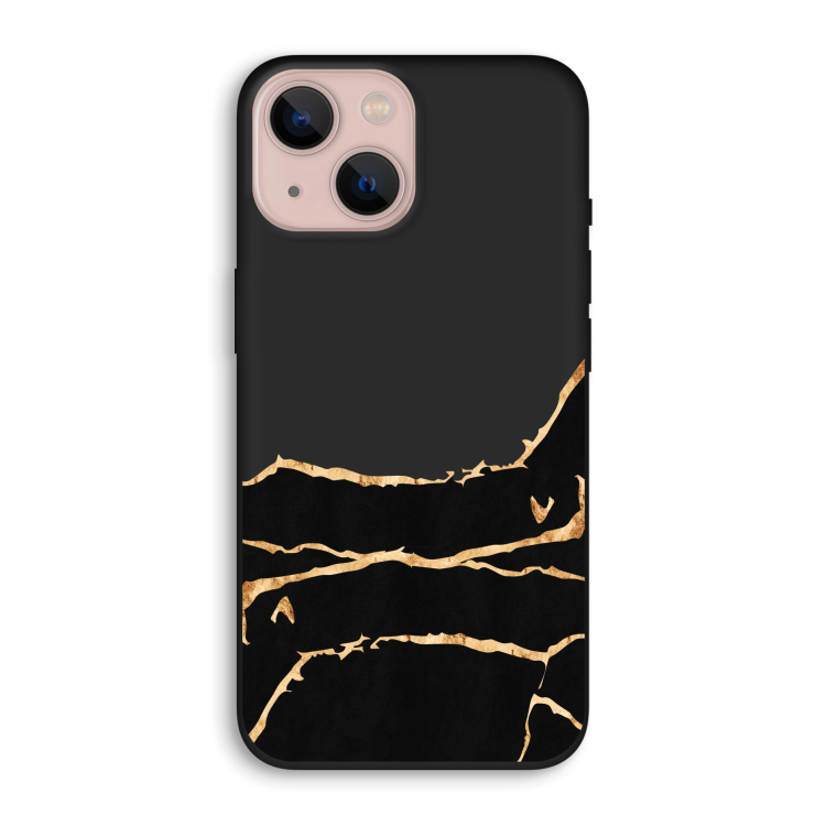 Gouden marmer: iPhone 13 Biologisch afbreekbaar hoesje