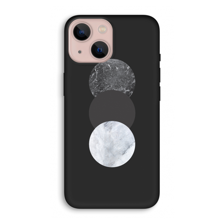 Marmeren cirkels: iPhone 13 Biologisch afbreekbaar hoesje