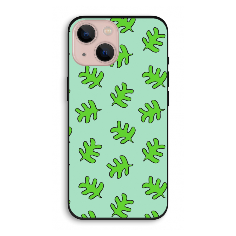 Groene blaadjes: iPhone 13 Biologisch afbreekbaar hoesje