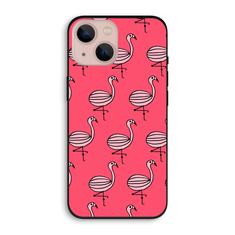Flamingo: iPhone 13 Biologisch afbreekbaar hoesje