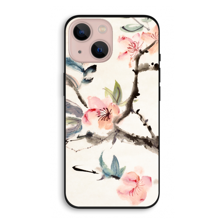 Japanse bloemen: iPhone 13 Biologisch afbreekbaar hoesje