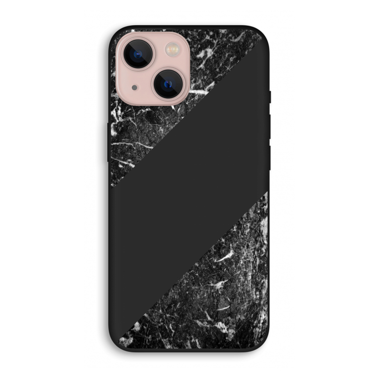 Zwart marmer: iPhone 13 Biologisch afbreekbaar hoesje