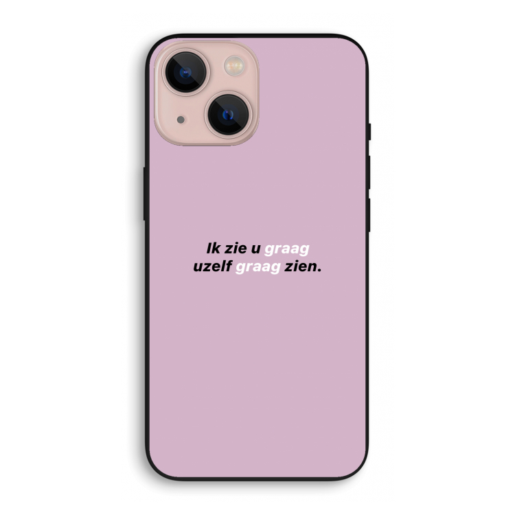 uzelf graag zien: iPhone 13 mini Biologisch afbreekbaar hoesje