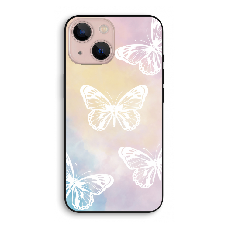White butterfly: iPhone 13 mini Biologisch afbreekbaar hoesje