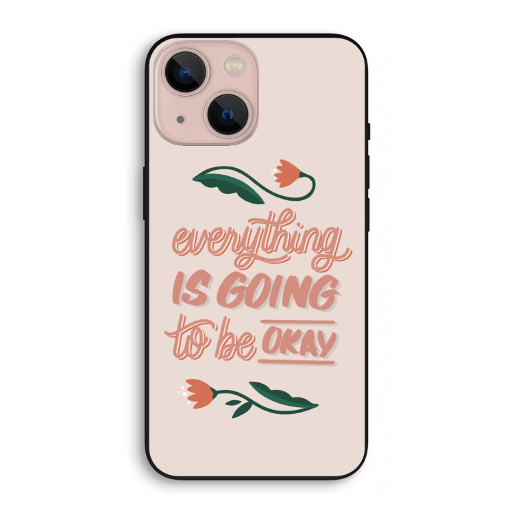 Optimistic flower girl: iPhone 13 mini Biologisch afbreekbaar hoesje