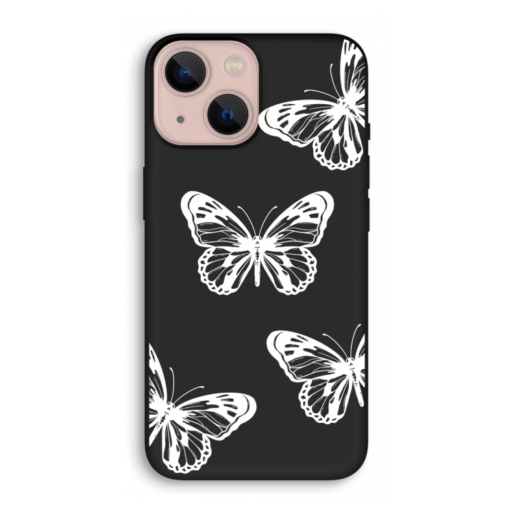 White butterfly: iPhone 13 mini Biologisch afbreekbaar hoesje