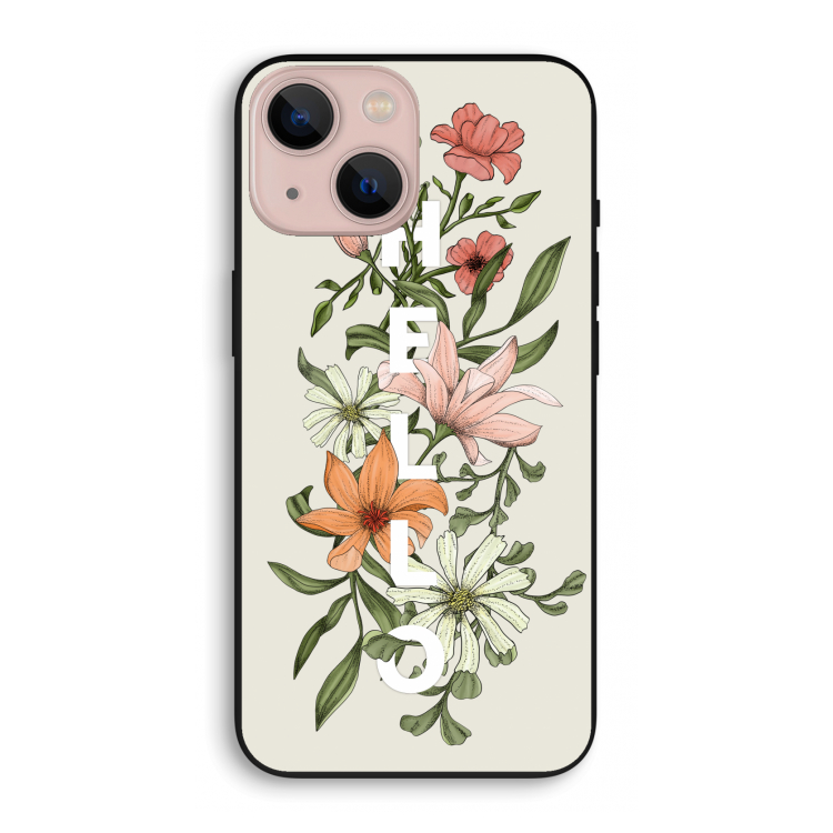 Hello bloemen: iPhone 13 mini Biologisch afbreekbaar hoesje