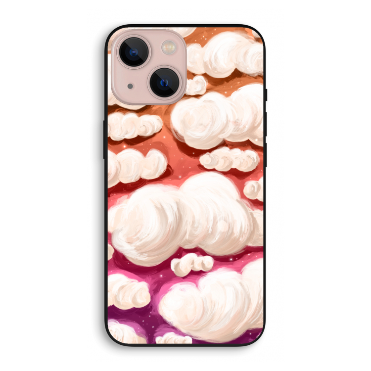 Katoen Wolken: iPhone 13 mini Biologisch afbreekbaar hoesje
