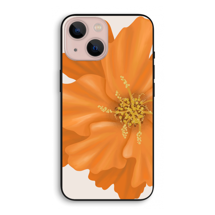 Orange Ellila flower: iPhone 13 mini Biologisch afbreekbaar hoesje