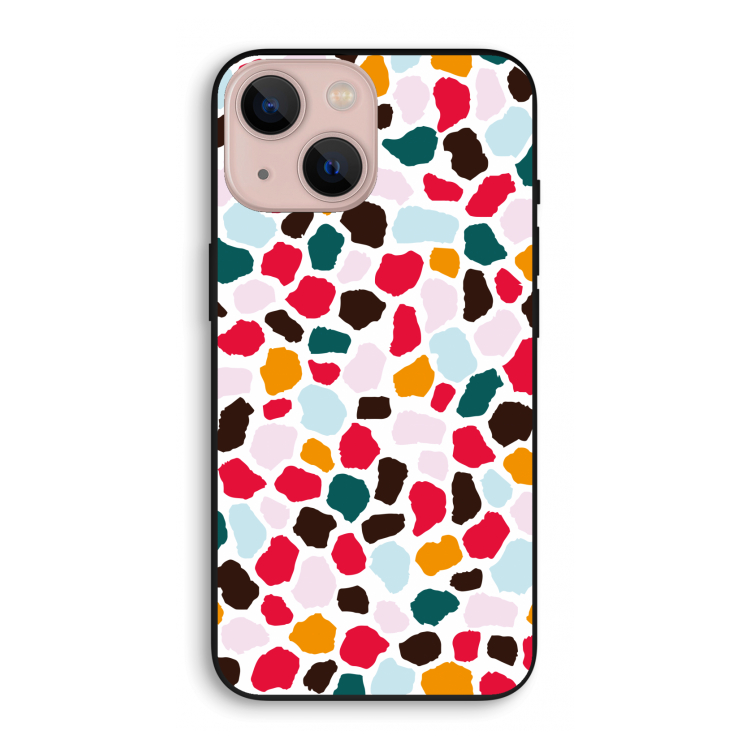 Colored Giraffe: iPhone 13 mini Biologisch afbreekbaar hoesje