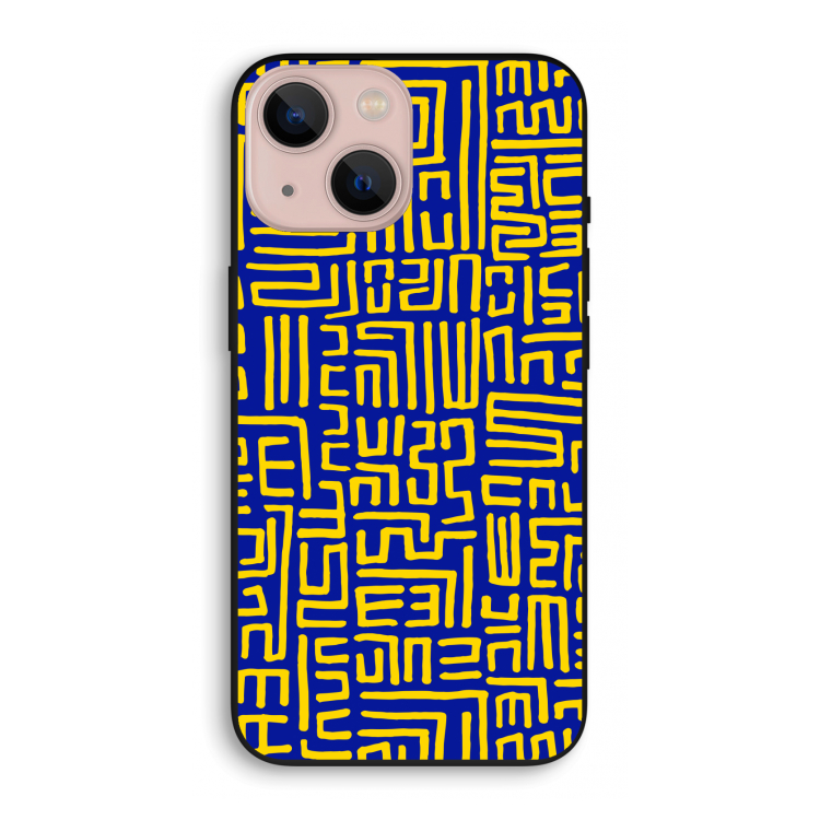 Majorelle Blue Print: iPhone 13 mini Biologisch afbreekbaar hoesje