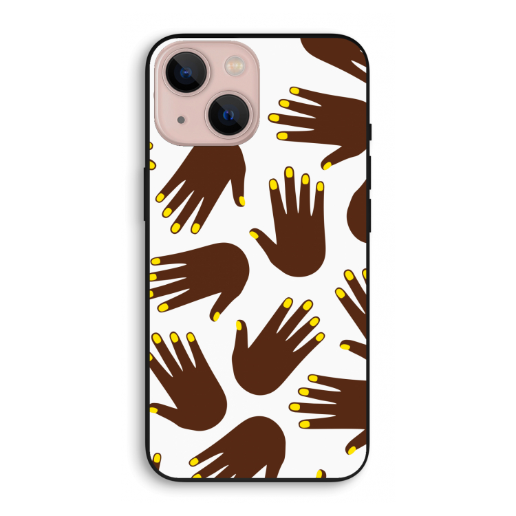 Hands dark: iPhone 13 mini Biologisch afbreekbaar hoesje