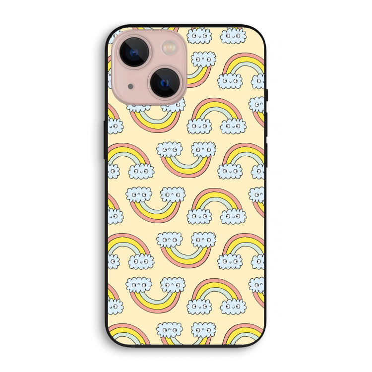 Regenboog: iPhone 13 mini Biologisch afbreekbaar hoesje