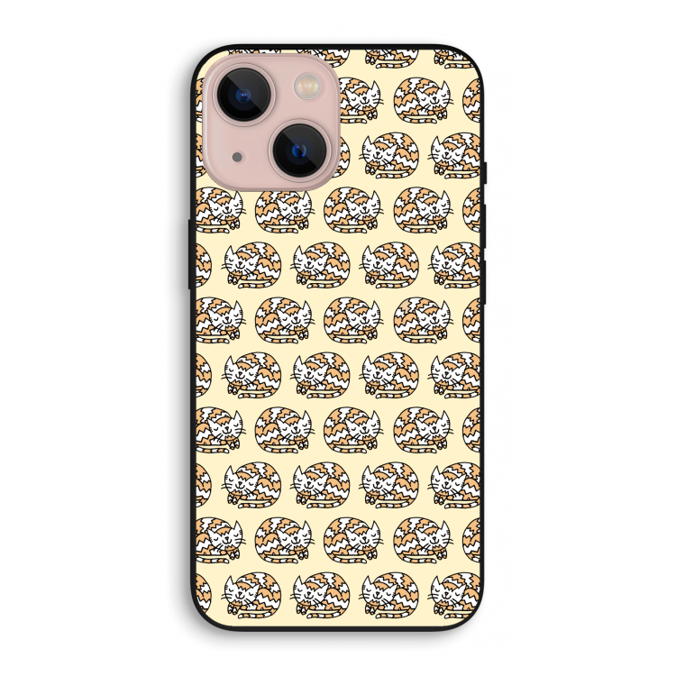 Slapende poes: iPhone 13 mini Biologisch afbreekbaar hoesje