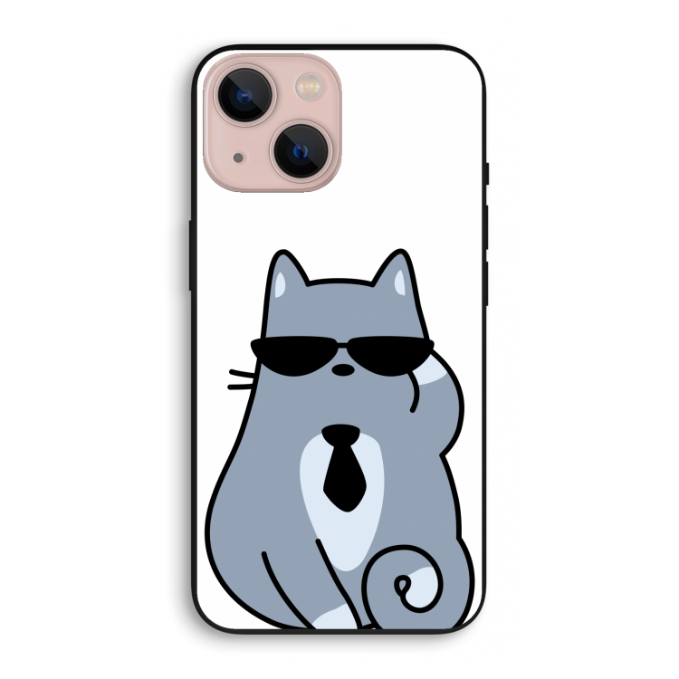 Cool cat: iPhone 13 mini Biologisch afbreekbaar hoesje