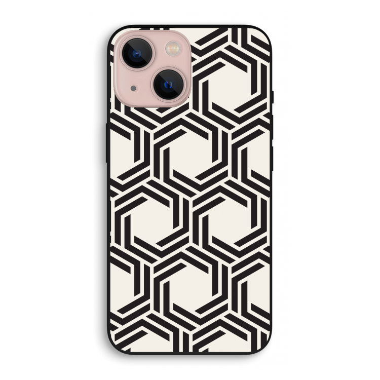 Geometrisch patroon: iPhone 13 mini Biologisch afbreekbaar hoesje