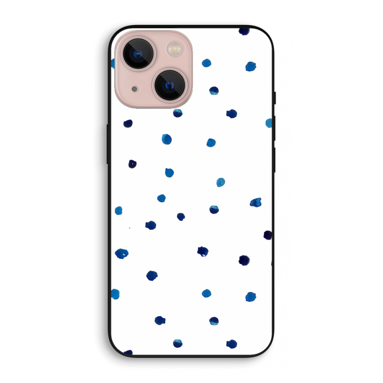 Blauwe stippen: iPhone 13 mini Biologisch afbreekbaar hoesje