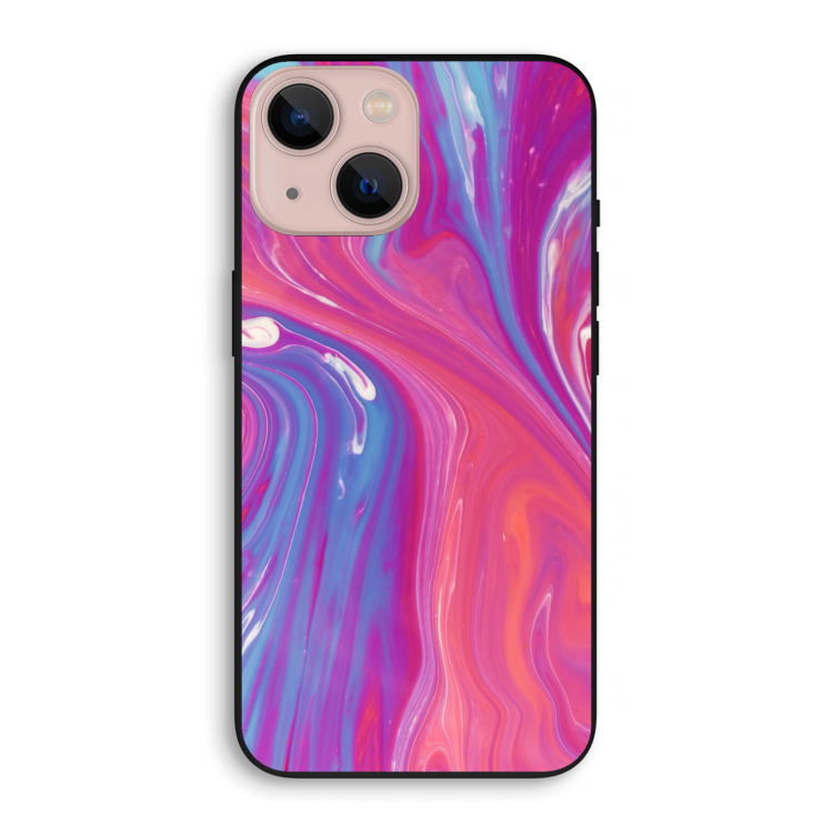 Paarse stroom: iPhone 13 mini Biologisch afbreekbaar hoesje