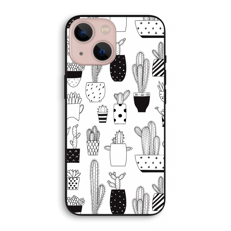 Cactusmotief: iPhone 13 mini Biologisch afbreekbaar hoesje