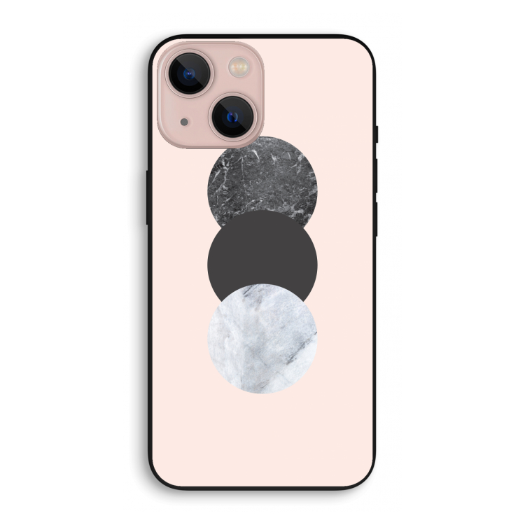 Marmeren cirkels: iPhone 13 mini Biologisch afbreekbaar hoesje