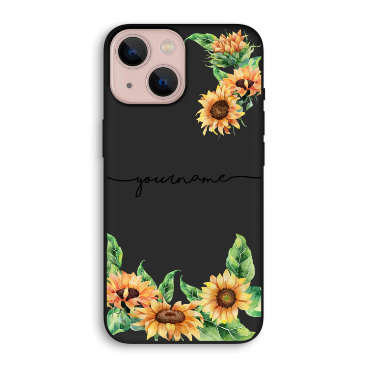 Zonnebloemen: iPhone 13 mini Biologisch afbreekbaar hoesje