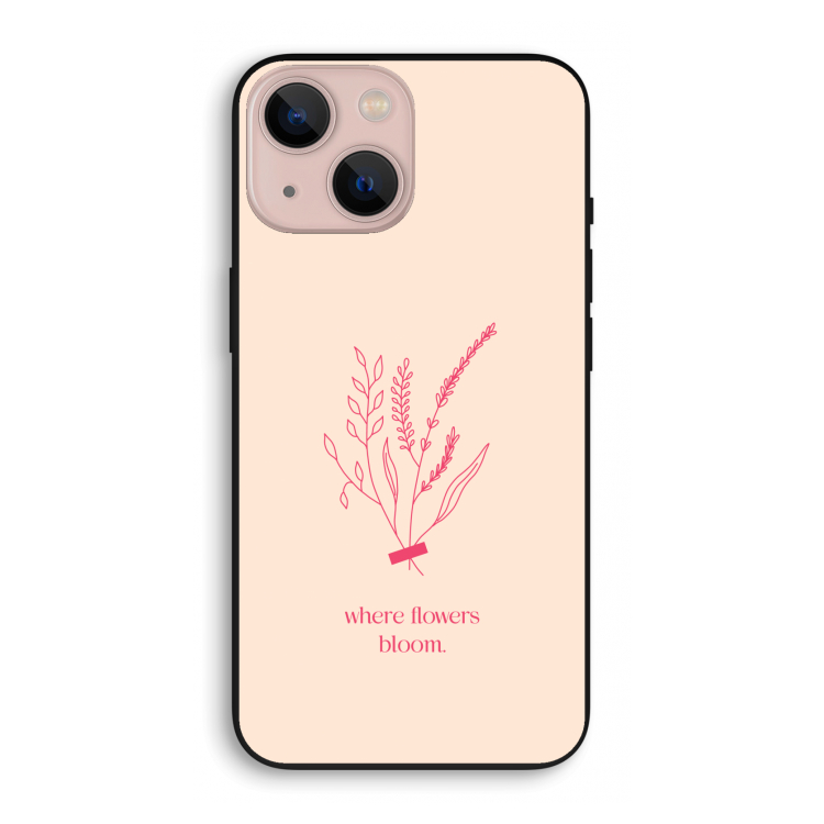 Where flowers bloom: iPhone 13 mini Biologisch afbreekbaar hoesje
