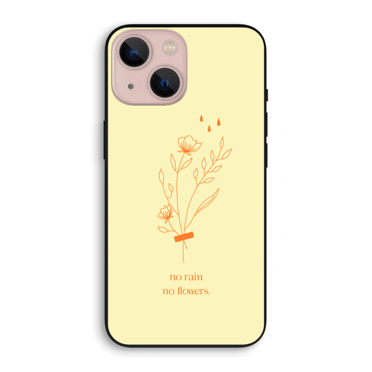 No rain no flowers: iPhone 13 mini Biologisch afbreekbaar hoesje