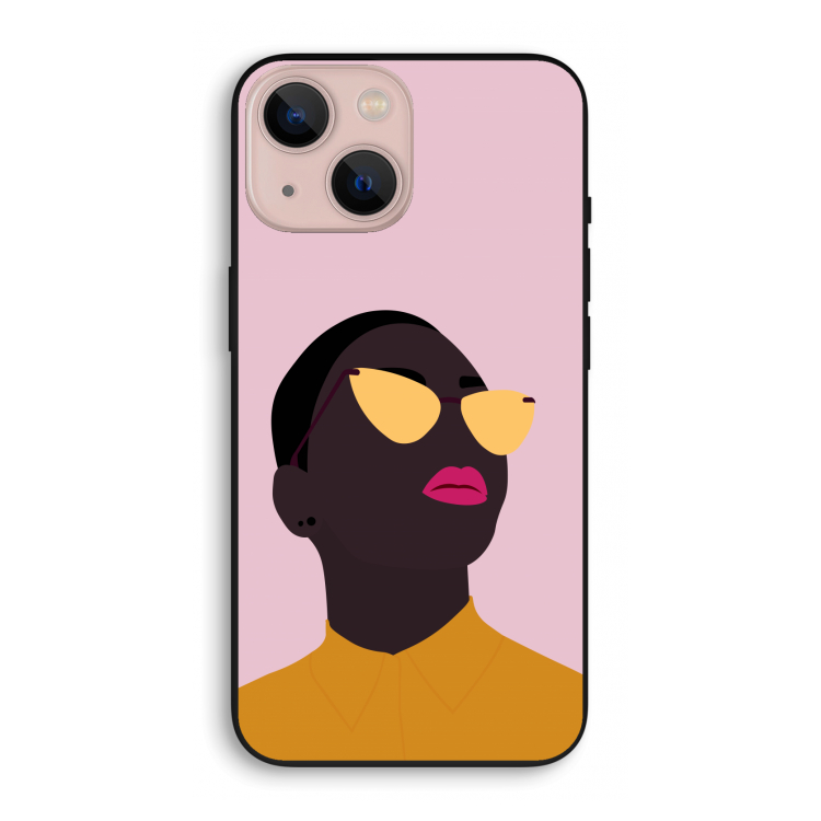 Yellow glasses: iPhone 13 mini Biologisch afbreekbaar hoesje