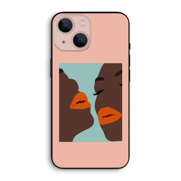 Orange lips: iPhone 13 mini Biologisch afbreekbaar hoesje