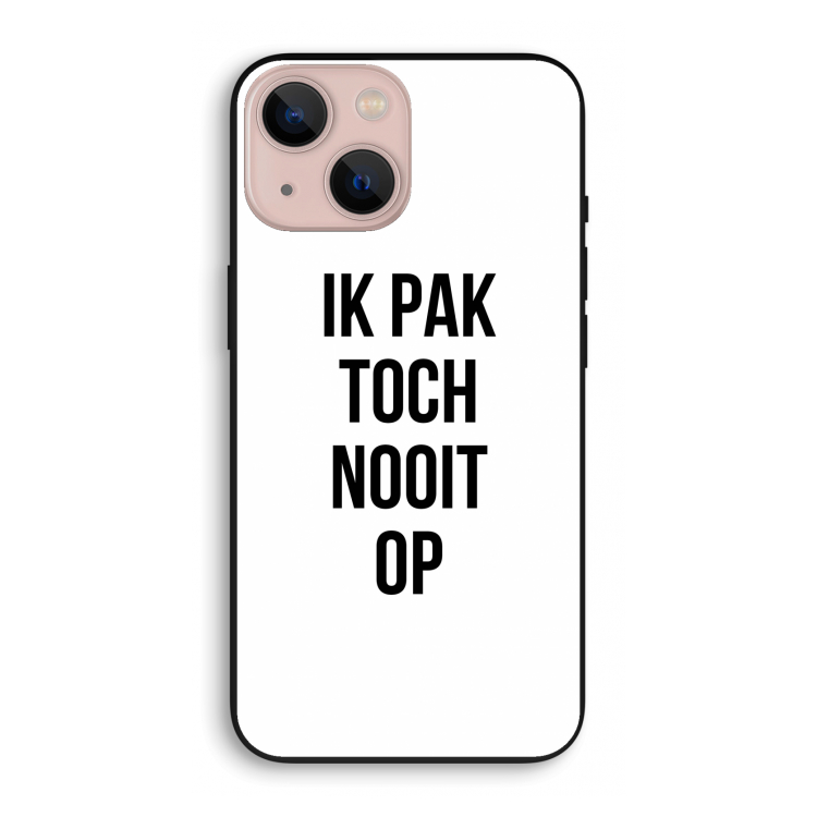 Ik pak nooit op: iPhone 13 mini Biologisch afbreekbaar hoesje