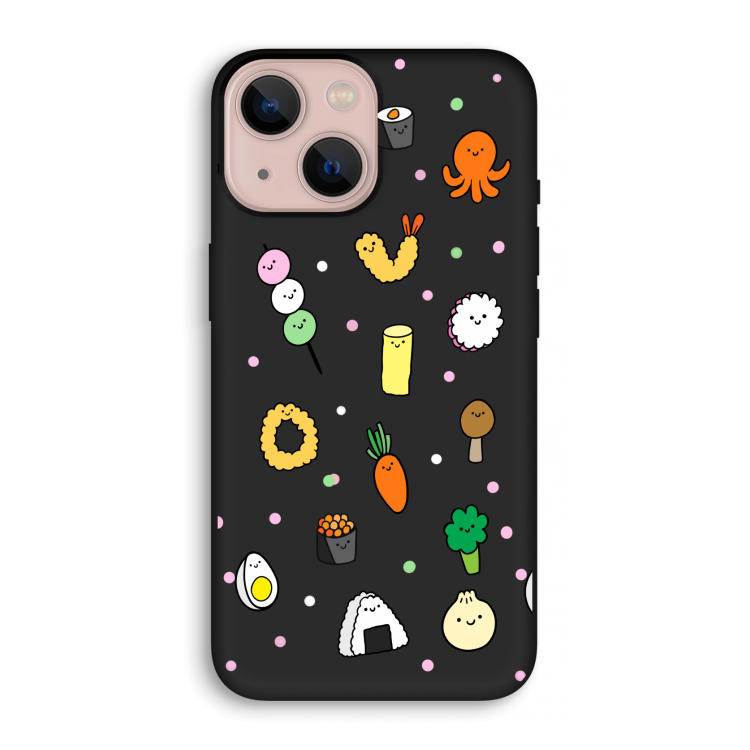 Happy bento friends: iPhone 13 mini Biologisch afbreekbaar hoesje