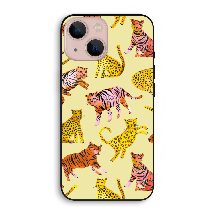 Cute Tigers and Leopards: iPhone 13 mini Biologisch afbreekbaar hoesje