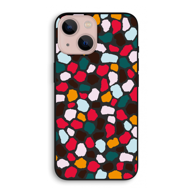Colored Giraffe: iPhone 13 mini Biologisch afbreekbaar hoesje