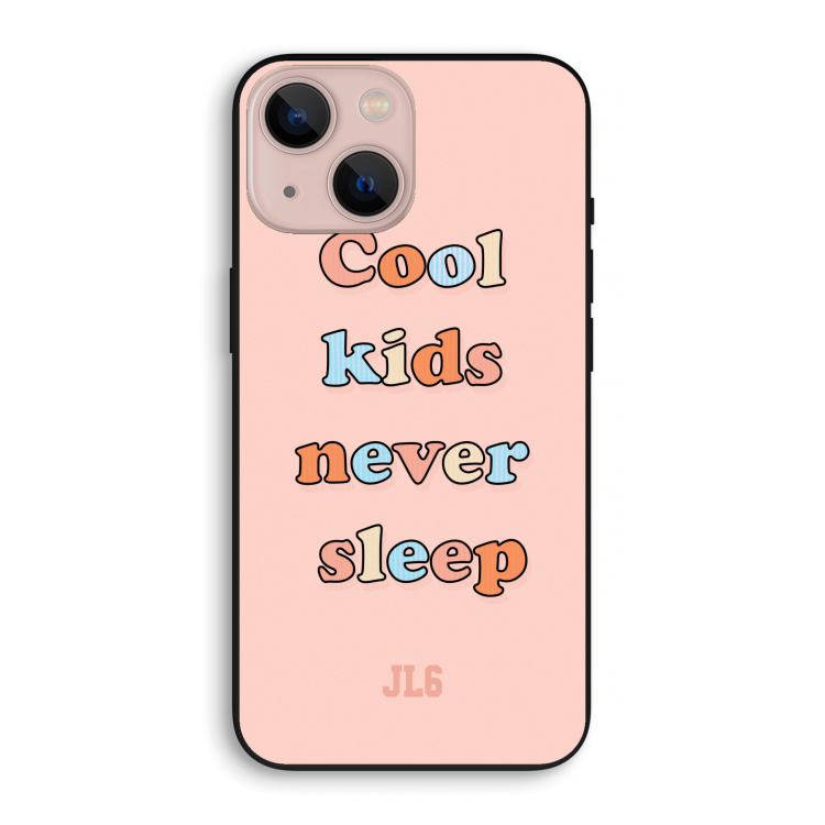 Cool Kids Never Sleep: iPhone 13 mini Biologisch afbreekbaar hoesje