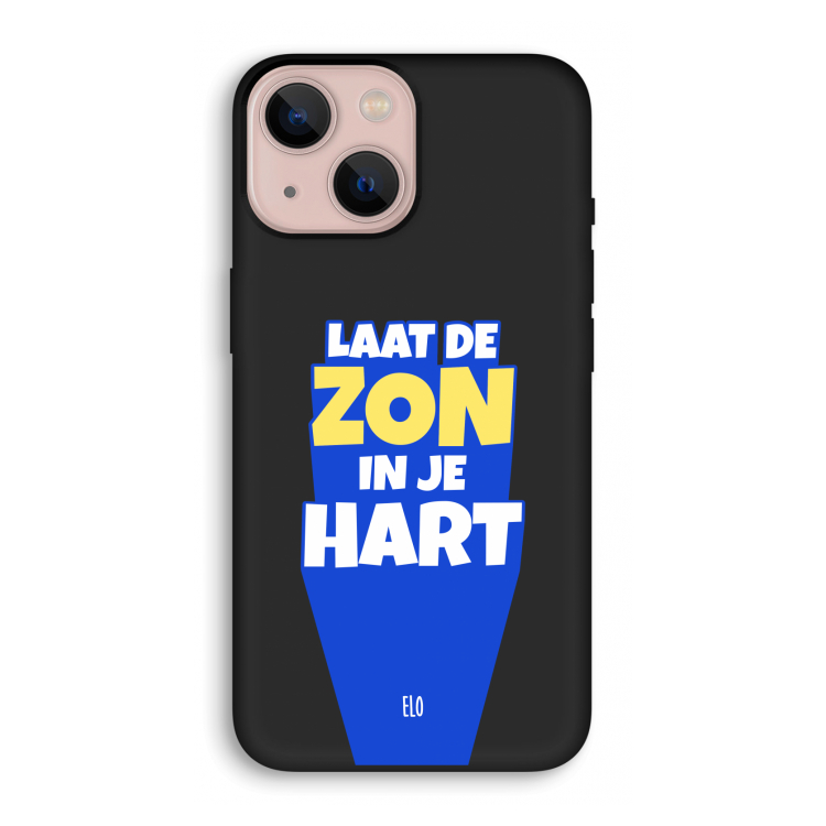 Laat de zon in je hart: iPhone 13 mini Biologisch afbreekbaar hoesje