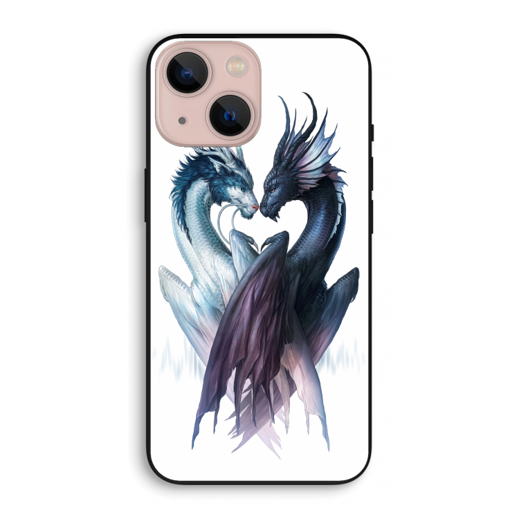 Yin Yang Dragons: iPhone 13 mini Biologisch afbreekbaar hoesje