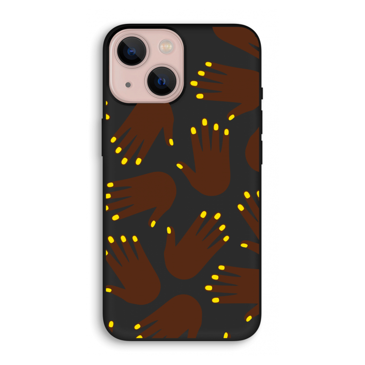 Hands dark: iPhone 13 mini Biologisch afbreekbaar hoesje