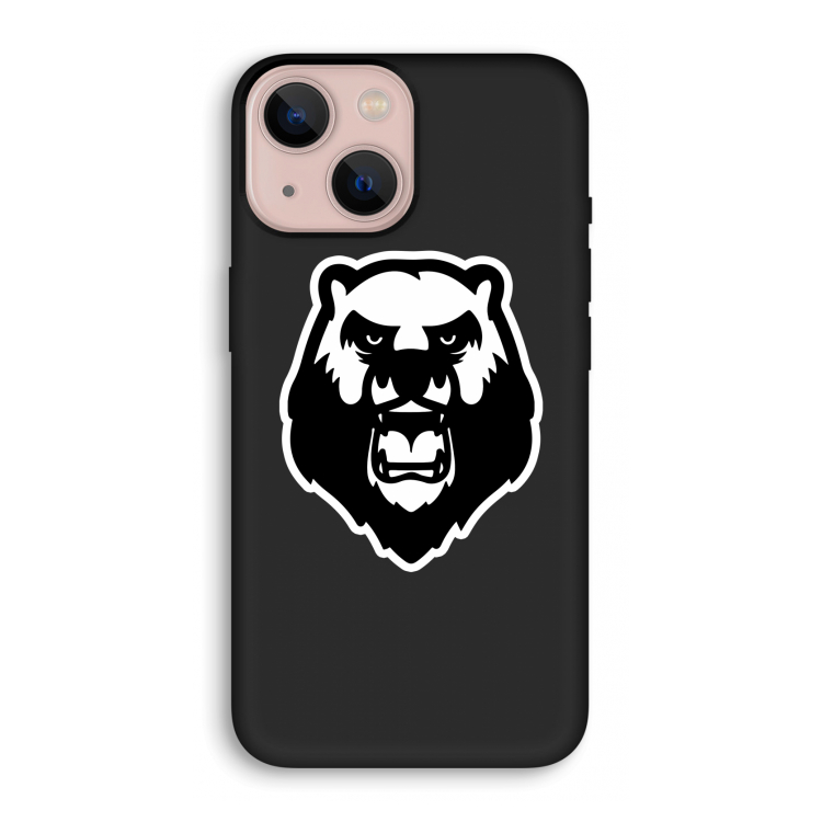 Angry Bear (white): iPhone 13 mini Biologisch afbreekbaar hoesje