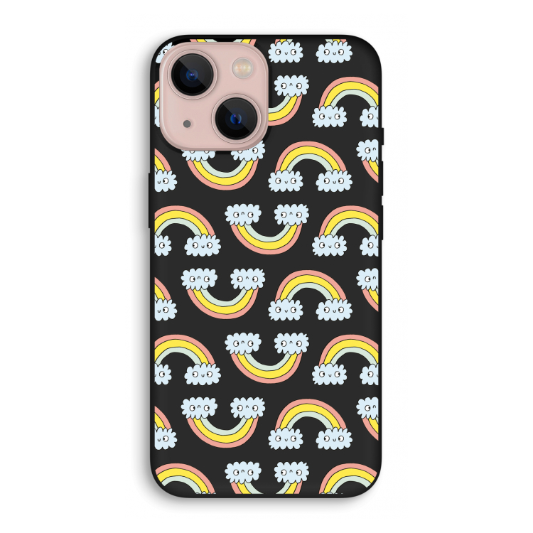Regenboog: iPhone 13 mini Biologisch afbreekbaar hoesje