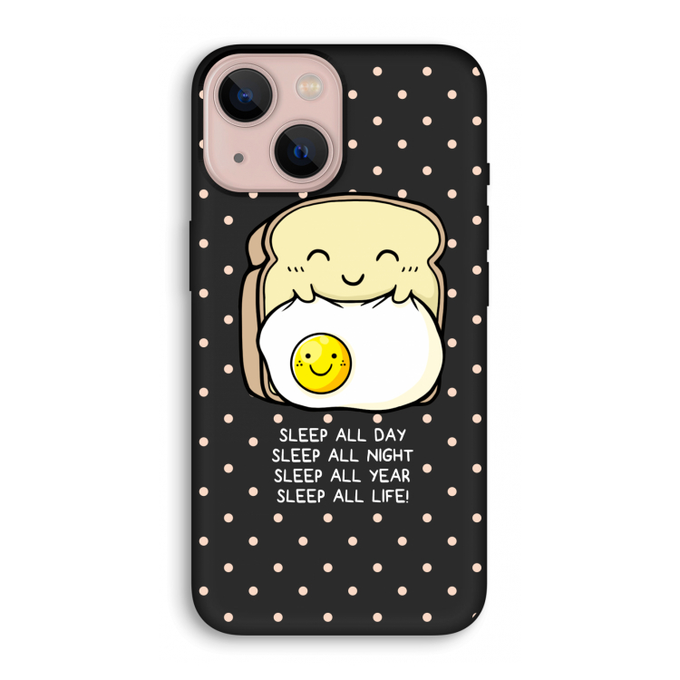 Sleep All Day: iPhone 13 mini Biologisch afbreekbaar hoesje