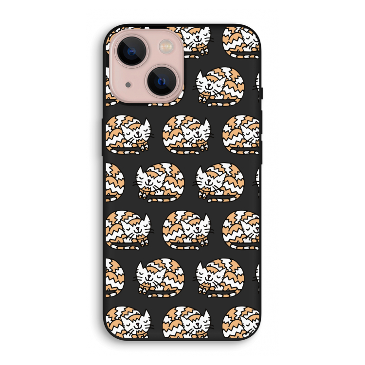 Slapende poes: iPhone 13 mini Biologisch afbreekbaar hoesje